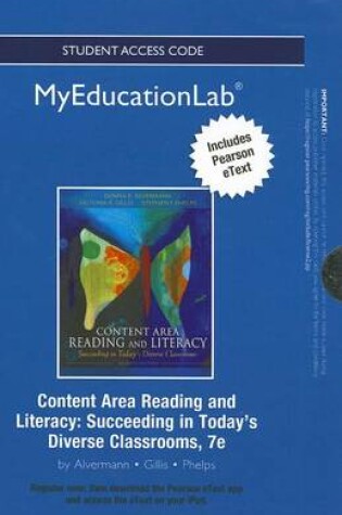 Cover of NEW MyLab Education with Pearson eText -- Standalone Access Card -- for Content Area Reading and Literacy