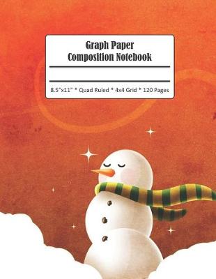 Book cover for Snowman Graph Paper Composition Notebook