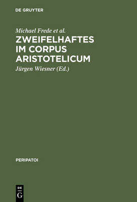 Book cover for Zweifelhaftes Im Corpus Aristotelicum