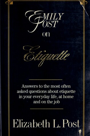 Cover of Emily Post on Etiquette