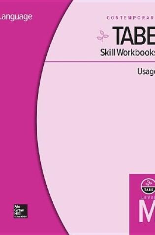Cover of Tabe Skill Workbooks Level M: Usage - 10 Pack