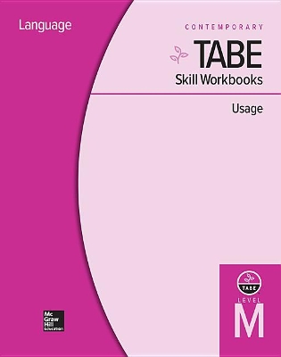 Cover of Tabe Skill Workbooks Level M: Usage - 10 Pack