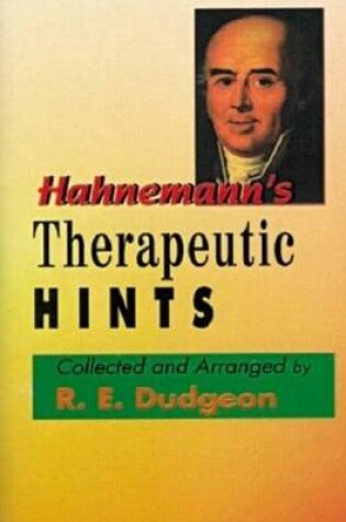 Cover of Hahnemann's Therapeutic Hints