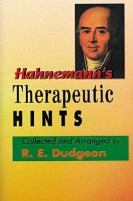 Book cover for Hahnemann's Therapeutic Hints