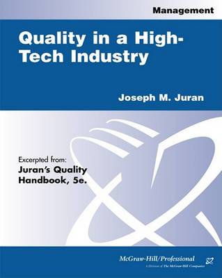 Book cover for Quality in a High-Tech Industry