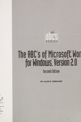 Cover of A. B. C.'s of Microsoft WORD for Windows 2.0