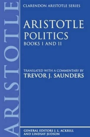 Cover of Politics: Books I and II