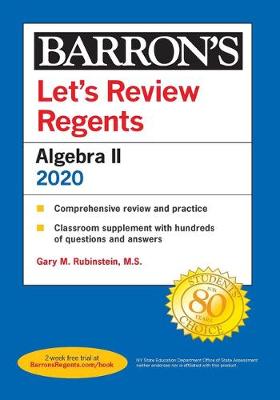 Cover of Let's Review Regents: Algebra II 2020