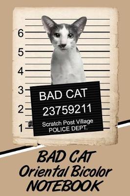 Book cover for Bad Cat Oriental Bicolor Notebook