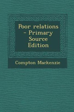 Cover of Poor Relations - Primary Source Edition