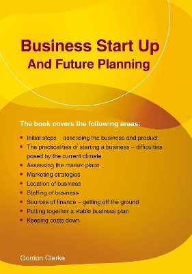 Book cover for Business Start Up and Future Planning