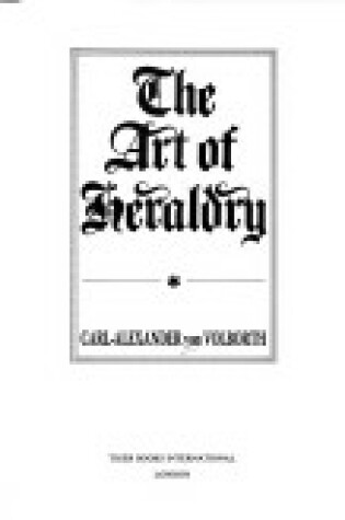 Cover of The Art of Heraldry