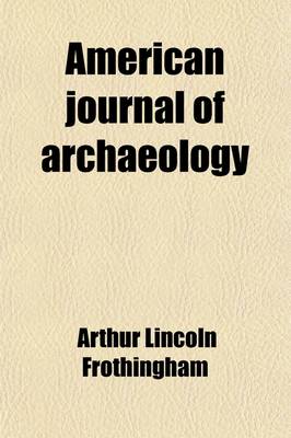 Book cover for American Journal of Archaeology Volume 8