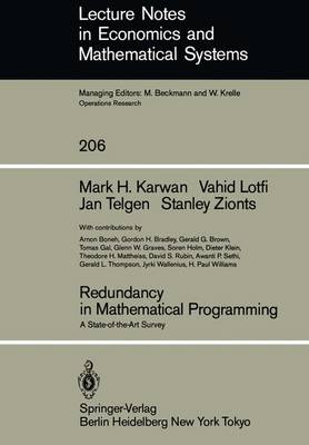 Cover of Redundancy in Mathematical Programming