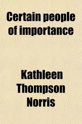 Book cover for Certain People of Importance