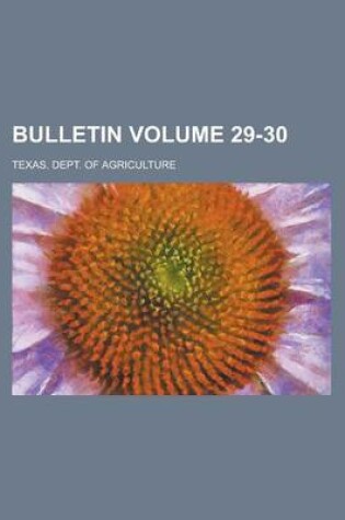 Cover of Bulletin Volume 29-30