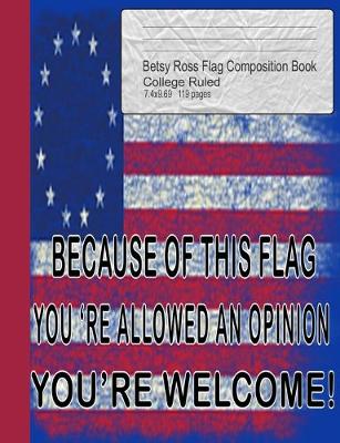 Book cover for Betsy Ross Flag Composition Book