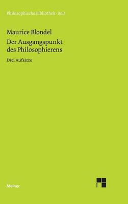 Book cover for Der Ausgangspunkt des Philosophierens