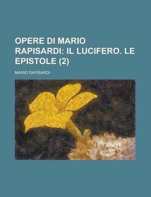 Book cover for Opere Di Mario Rapisardi (2)