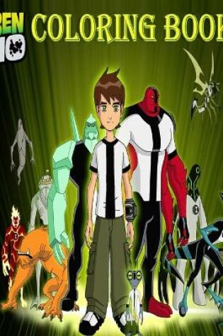 Cover of ben 10 coloring book
