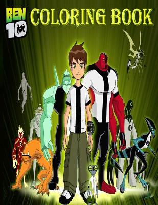 Book cover for ben 10 coloring book