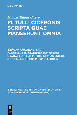 Book cover for Orationes Cum Senatui Gratias Egit, Cum Populo Gratias Egit, de Domo Sua, de Haruspicum Responsis
