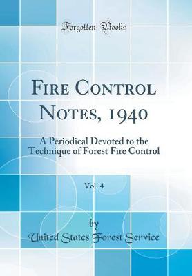 Book cover for Fire Control Notes, 1940, Vol. 4