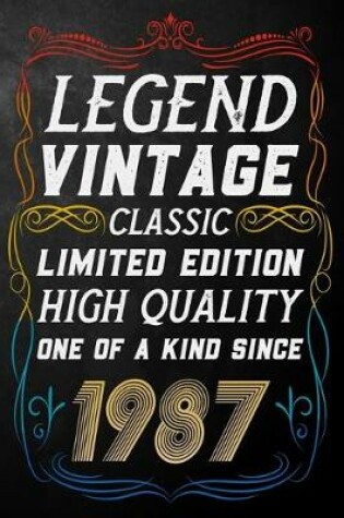 Cover of Legend Vintage Classic Limited Edition High Quality One Of A Kind Since 1987