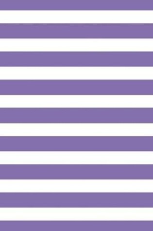 Cover of Stripes - Deluge Purple 101 - Lined Notebook With Margins 8.5x11