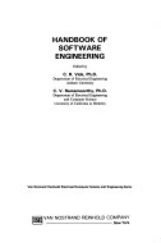 Cover of Handbook of Software Engineering