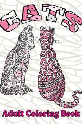 Cover of cats adult coloring book