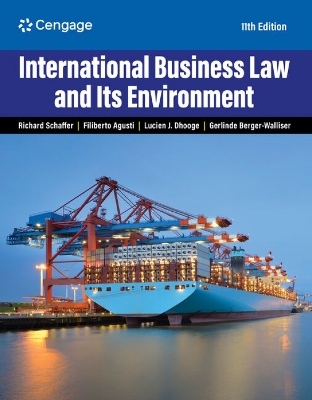 Book cover for International Business Law and Its Environment