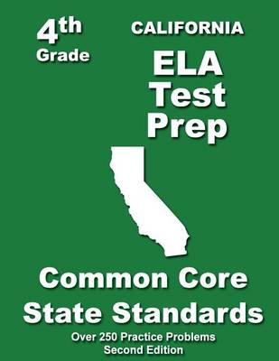 Book cover for California 4th Grade ELA Test Prep