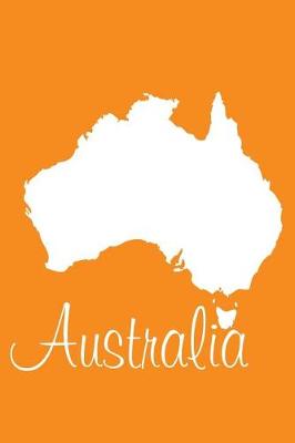 Book cover for Australia - Tangerine Blank Notebook