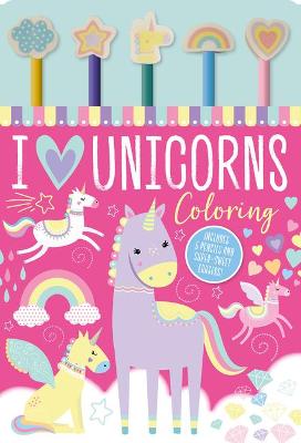 Book cover for I Love Unicorns Coloring