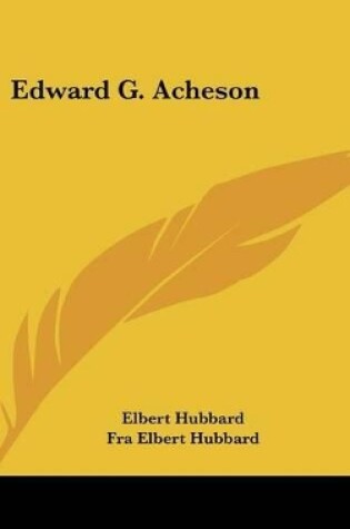 Cover of Edward G. Acheson