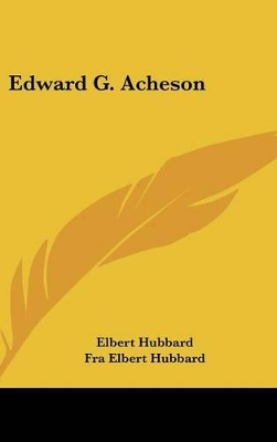 Book cover for Edward G. Acheson