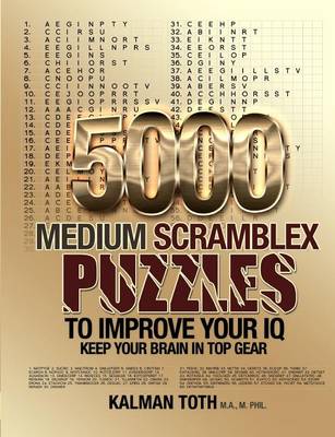 Book cover for 5000 Medium Scramblex Puzzles to Improve Your IQ