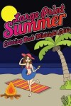 Book cover for Large Print Summer Coloring Book Midnight Edition