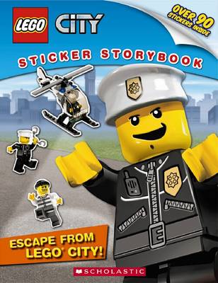 Book cover for Lego City Sticker Storybook: Escape from Lego City