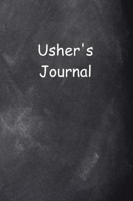 Book cover for Usher's Journal Chalkboard Design