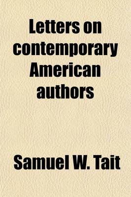 Book cover for Letters on Contemporary American Authors