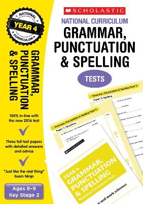 Cover of Grammar, Punctuation and Spelling Test - Year 4