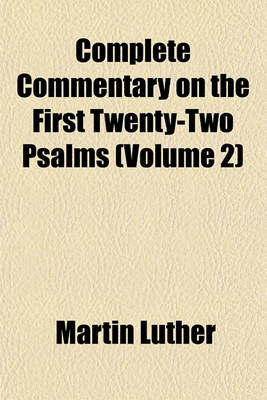 Book cover for Complete Commentary on the First Twenty-Two Psalms (Volume 2)