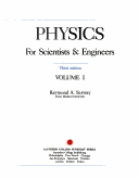 Book cover for Serway Physic Sci Engineers 3e V1