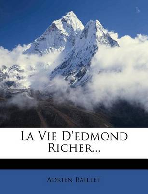 Book cover for La Vie D'edmond Richer...