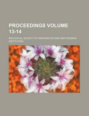 Book cover for Proceedings Volume 13-14