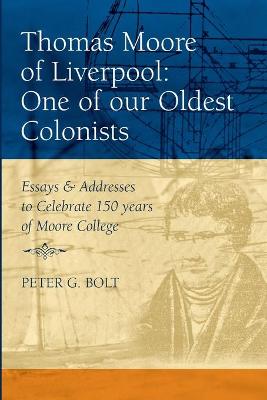 Cover of Thomas Moore of Liverpool: One of Our Oldest Colonists