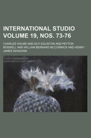 Cover of International Studio Volume 19, Nos. 73-76