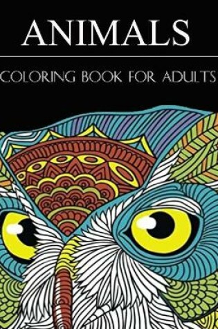 Cover of Animals coloring book for adults